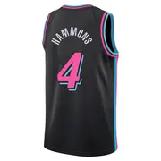 Miami Heat Men's A.J. Hammons Black Swingman 2025/26 City Edition Jersey