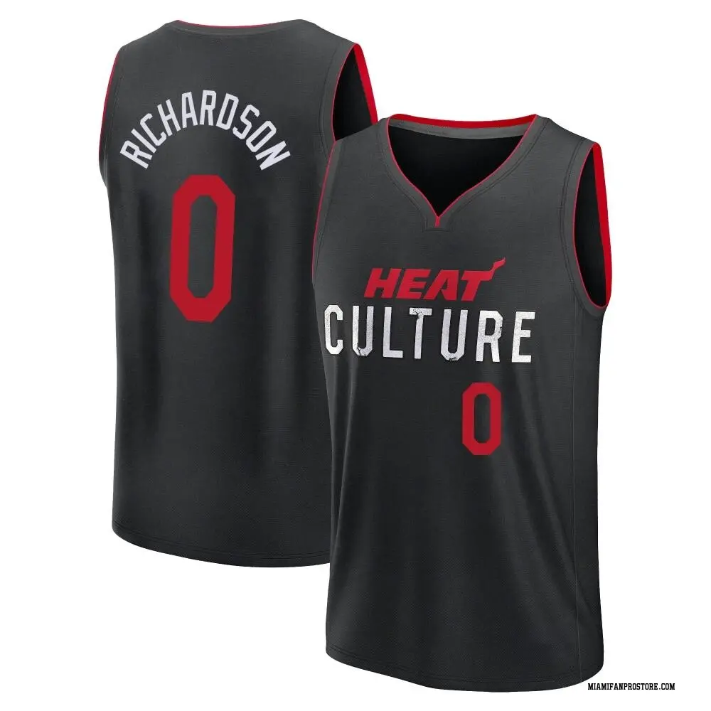 Miami Heat Men's Josh Richardson Black Fast Break 2023/24 City Edition Jersey
