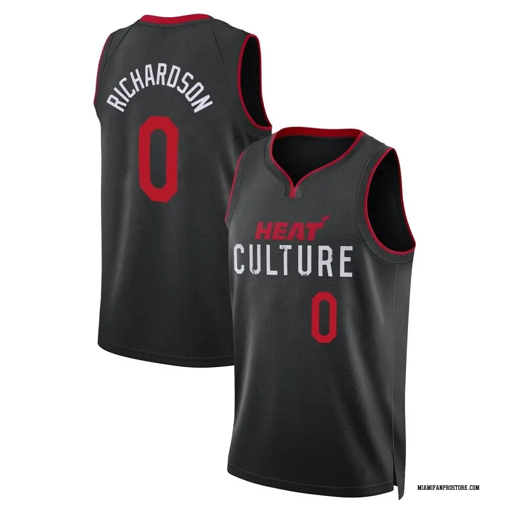 Miami Heat Men's Josh Richardson Black Swingman 2023/24 City Edition Jersey