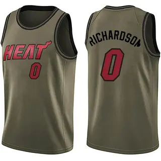 Miami Heat Men's Josh Richardson Green Swingman Salute to Service Jersey
