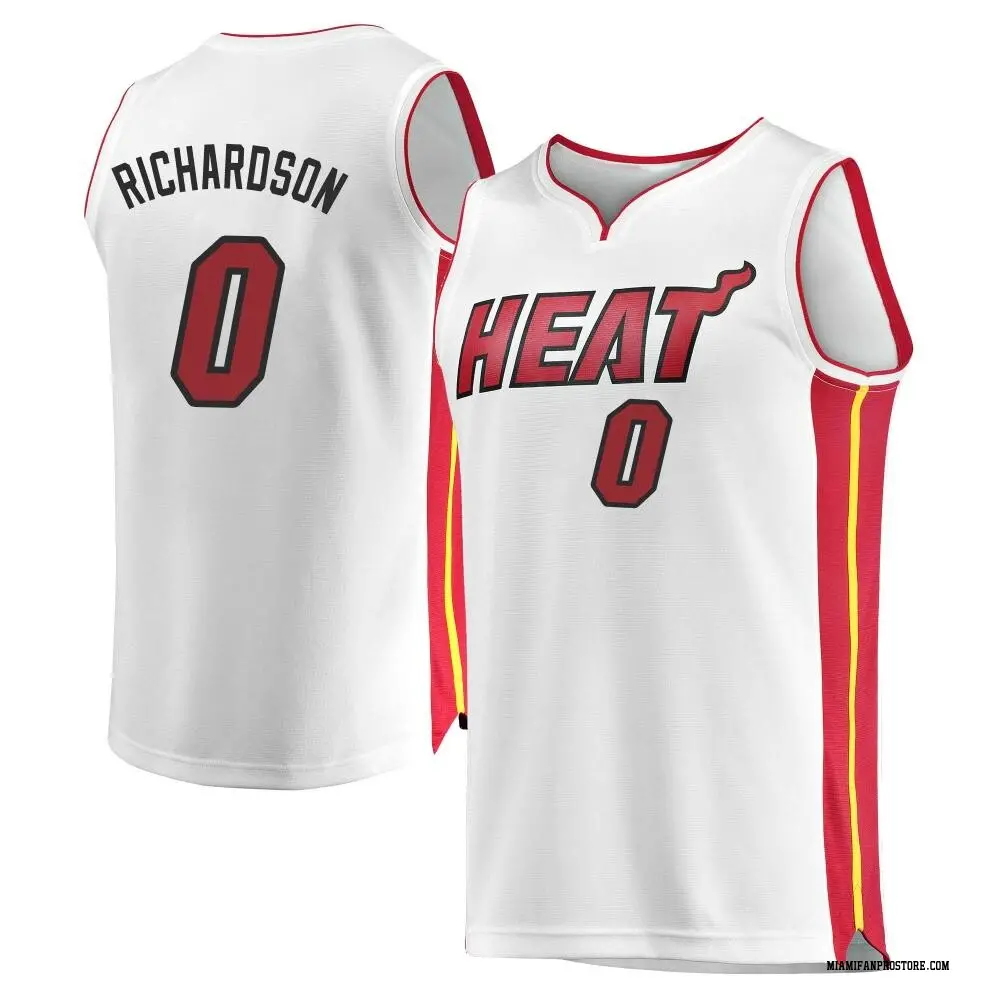 Miami Heat Men's Josh Richardson White Fast Break Jersey - Association Edition