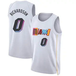 Miami Heat Men's Josh Richardson White Swingman 2022/23 City Edition Jersey