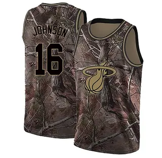 Miami Heat Men's Keshad Johnson Camo Swingman Realtree Collection Jersey