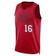 Miami Heat Men's Keshad Johnson Red Swingman 2024/25 City Edition Jersey