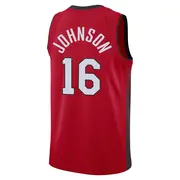 Miami Heat Men's Keshad Johnson Red Swingman 2024/25 City Edition Jersey