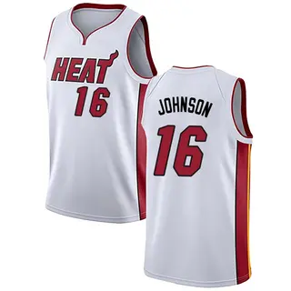 Miami Heat Men's Keshad Johnson White Swingman Jersey - Association Edition