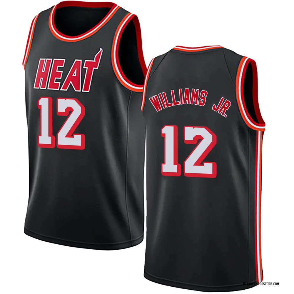 Miami Heat Men's Matt Williams Jr. Black Swingman Fashion Hardwood Classics Jersey