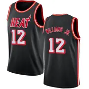 Miami Heat Men's Matt Williams Jr. Black Swingman Fashion Hardwood Classics Jersey