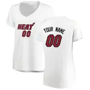 Miami Heat Women's Custom White Fast Break Jersey - Association Edition
