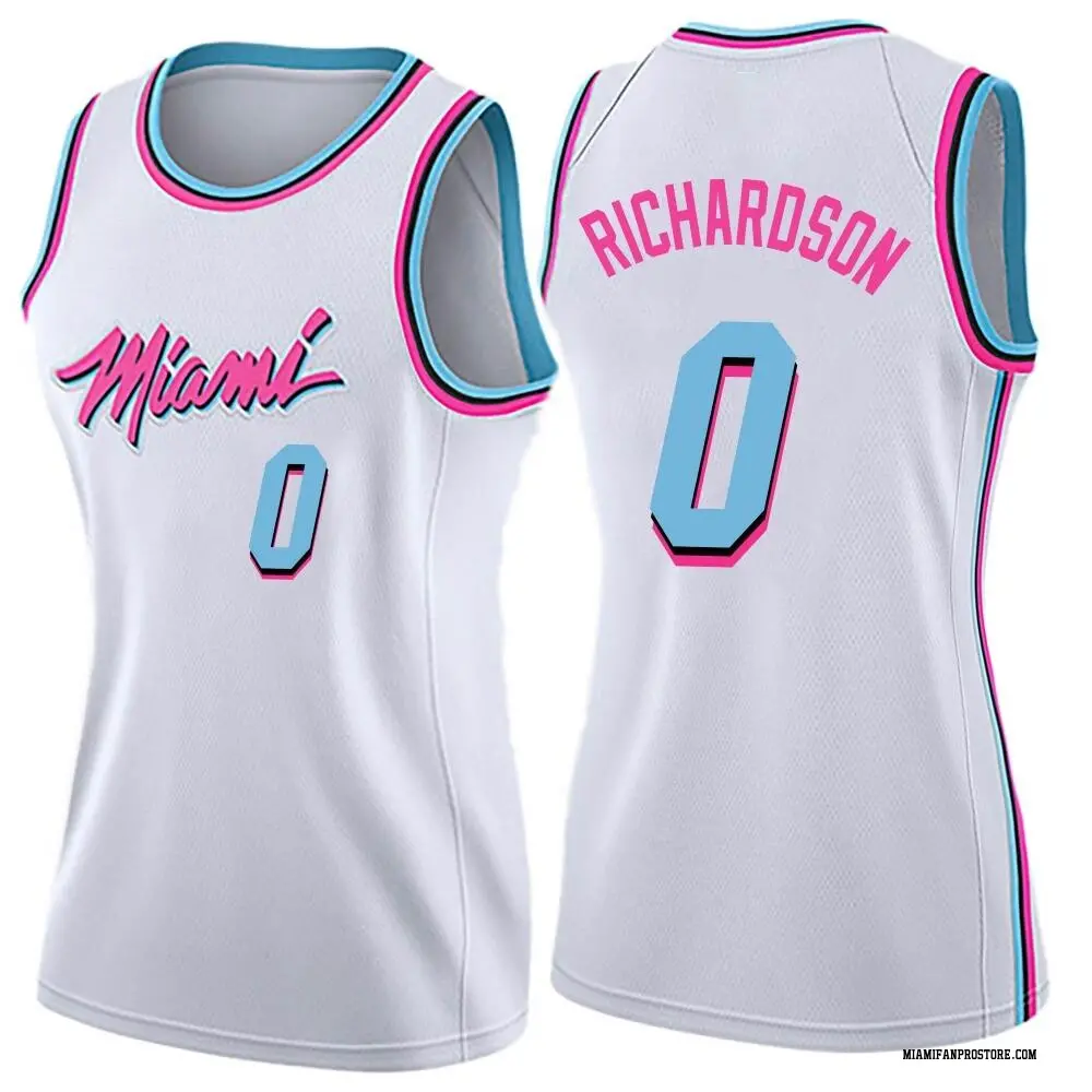 Miami Heat Women's Josh Richardson White Swingman Jersey - City Edition