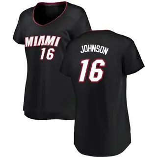 Miami Heat Women's Keshad Johnson Black Fast Break Jersey - Icon Edition
