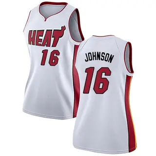 Miami Heat Women's Keshad Johnson White Swingman Jersey - Association Edition