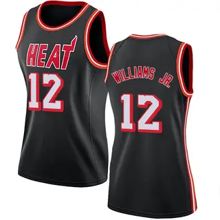 Miami Heat Women's Matt Williams Jr. Black Swingman Fashion Hardwood Classics Jersey