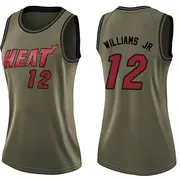 Miami Heat Women's Matt Williams Jr. Green Swingman Salute to Service Jersey