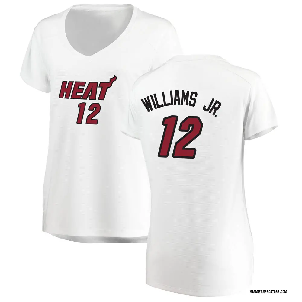Miami Heat Women's Matt Williams Jr. White Fast Break Jersey - Association Edition