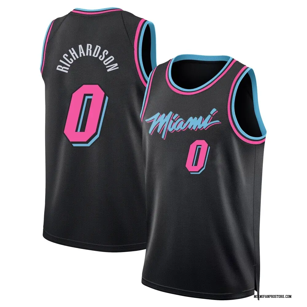 Miami Heat Youth Josh Richardson Black Swingman 2025/26 City Edition Jersey