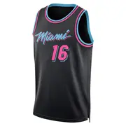 Miami Heat Youth Keshad Johnson Black Swingman 2025/26 City Edition Jersey