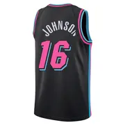 Miami Heat Youth Keshad Johnson Black Swingman 2025/26 City Edition Jersey