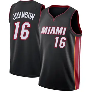 Miami Heat Youth Keshad Johnson Black Swingman Jersey - Icon Edition