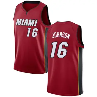 Miami Heat Youth Keshad Johnson Red Swingman Jersey - Statement Edition