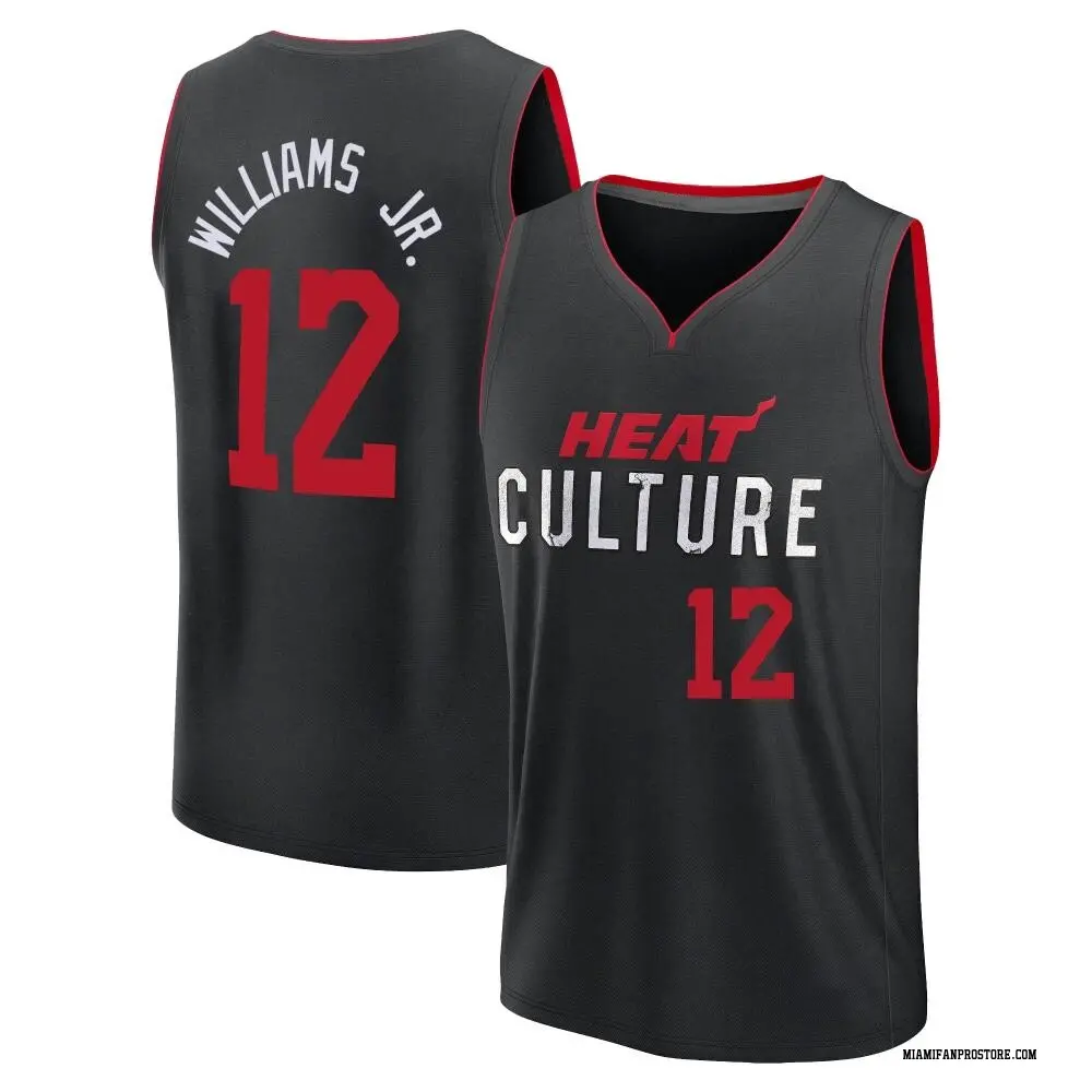 Miami Heat Youth Matt Williams Jr. Black Fast Break 2023/24 City Edition Jersey