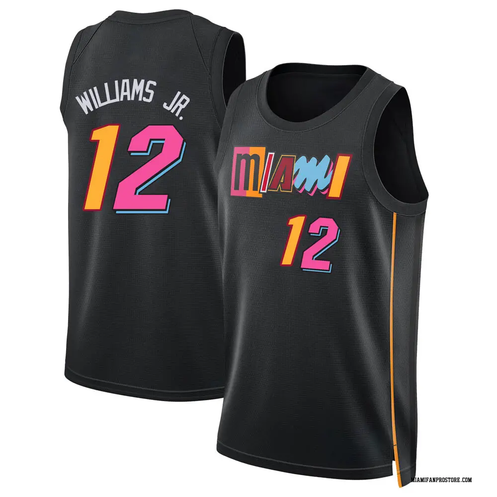 Miami Heat Youth Matt Williams Jr. Black Swingman 2021/22 City Edition Jersey