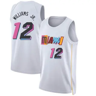 Miami Heat Youth Matt Williams Jr. White Swingman 2022/23 City Edition Jersey