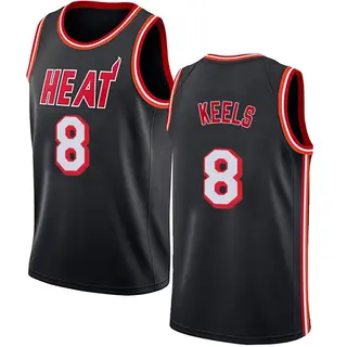 Miami Heat Youth Trevor Keels Black Swingman Fashion Hardwood Classics Jersey