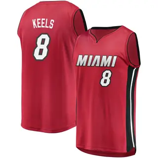 Miami Heat Youth Trevor Keels Red Fast Break Jersey - Statement Edition