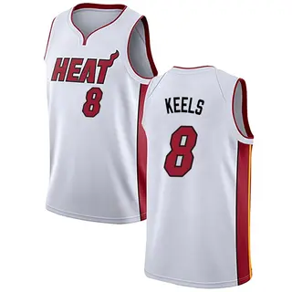 Miami Heat Youth Trevor Keels White Swingman Jersey - Association Edition